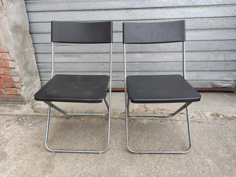 silla plegable ikea plast metal 43x43x47 2u